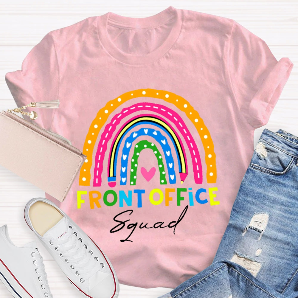Front Office Squad Colorful Rainbow T-Shirt