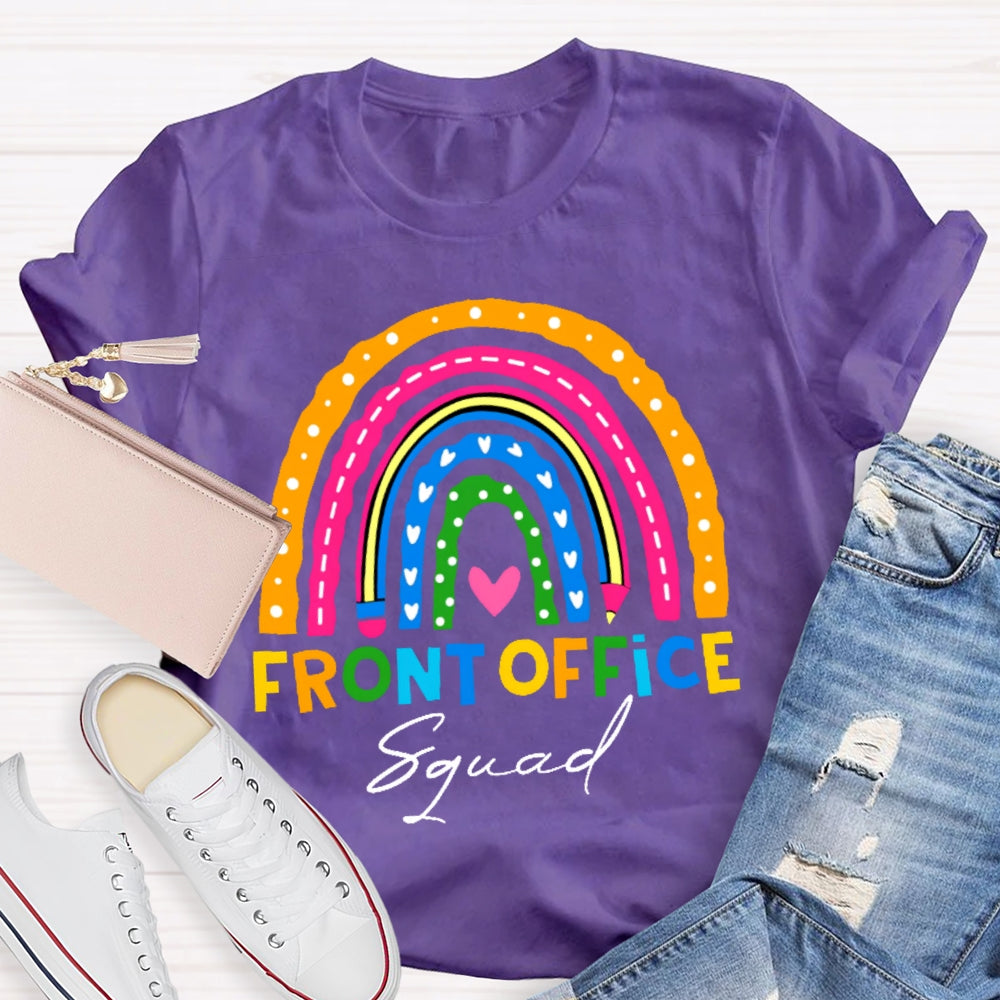 Front Office Squad Colorful Rainbow T-Shirt