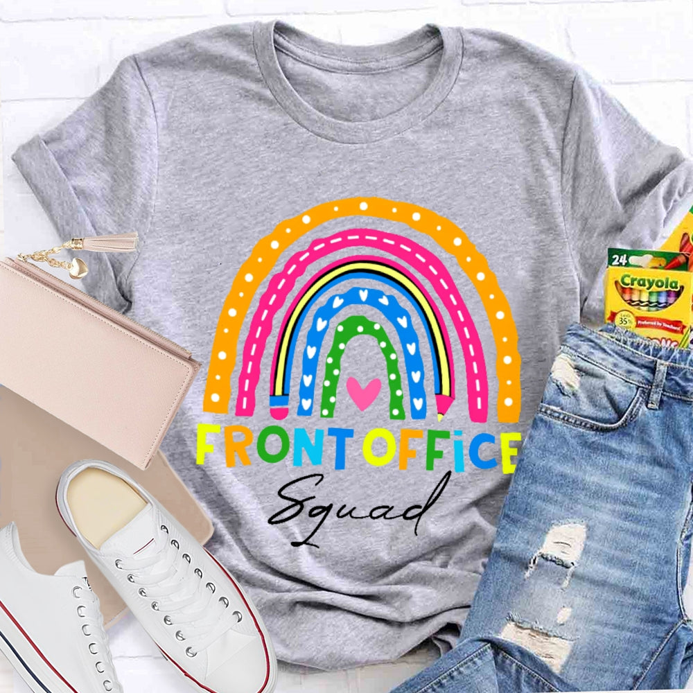 Front Office Squad Colorful Rainbow T-Shirt