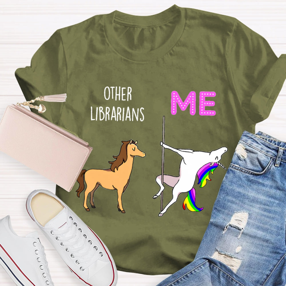 Other Librarians Like War Horses White Dragon Horse Is Like Me T-shirt