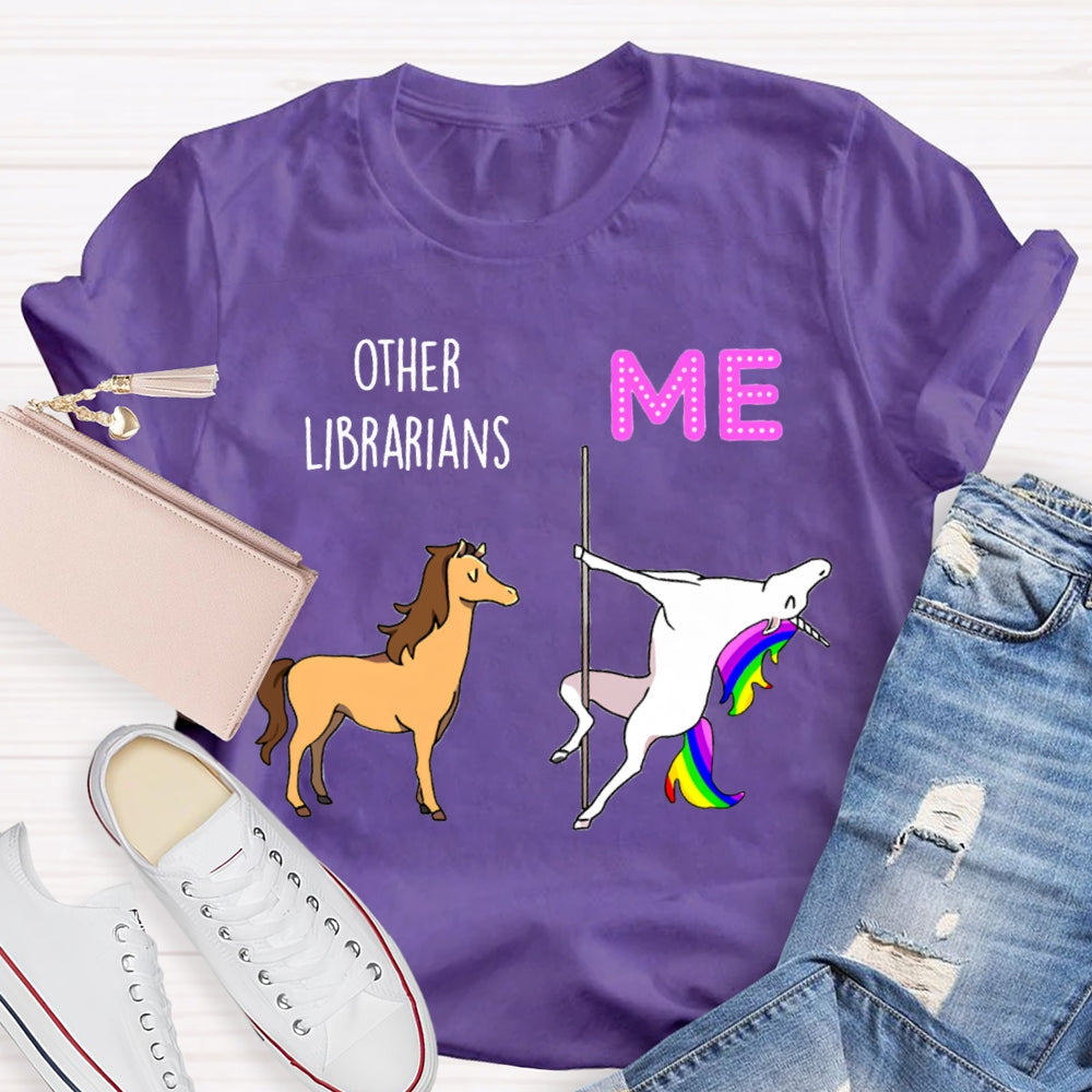 Other Librarians Like War Horses White Dragon Horse Is Like Me T-shirt