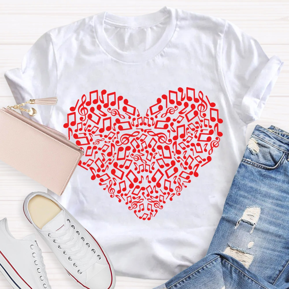 Music Burns The Whole Soul Music Teacher T-shirt