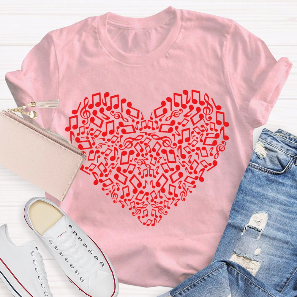 Music Burns The Whole Soul Music Teacher T-shirt