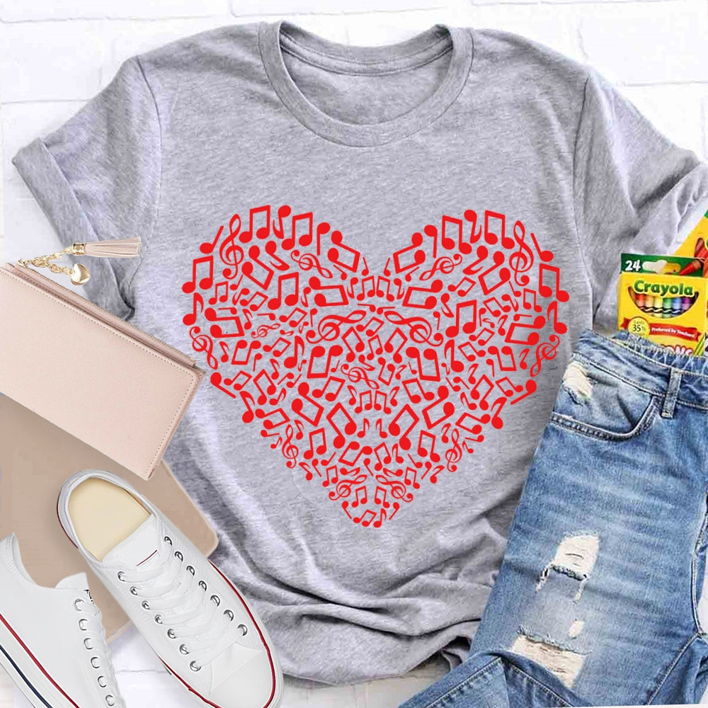 Music Burns The Whole Soul Music Teacher T-shirt