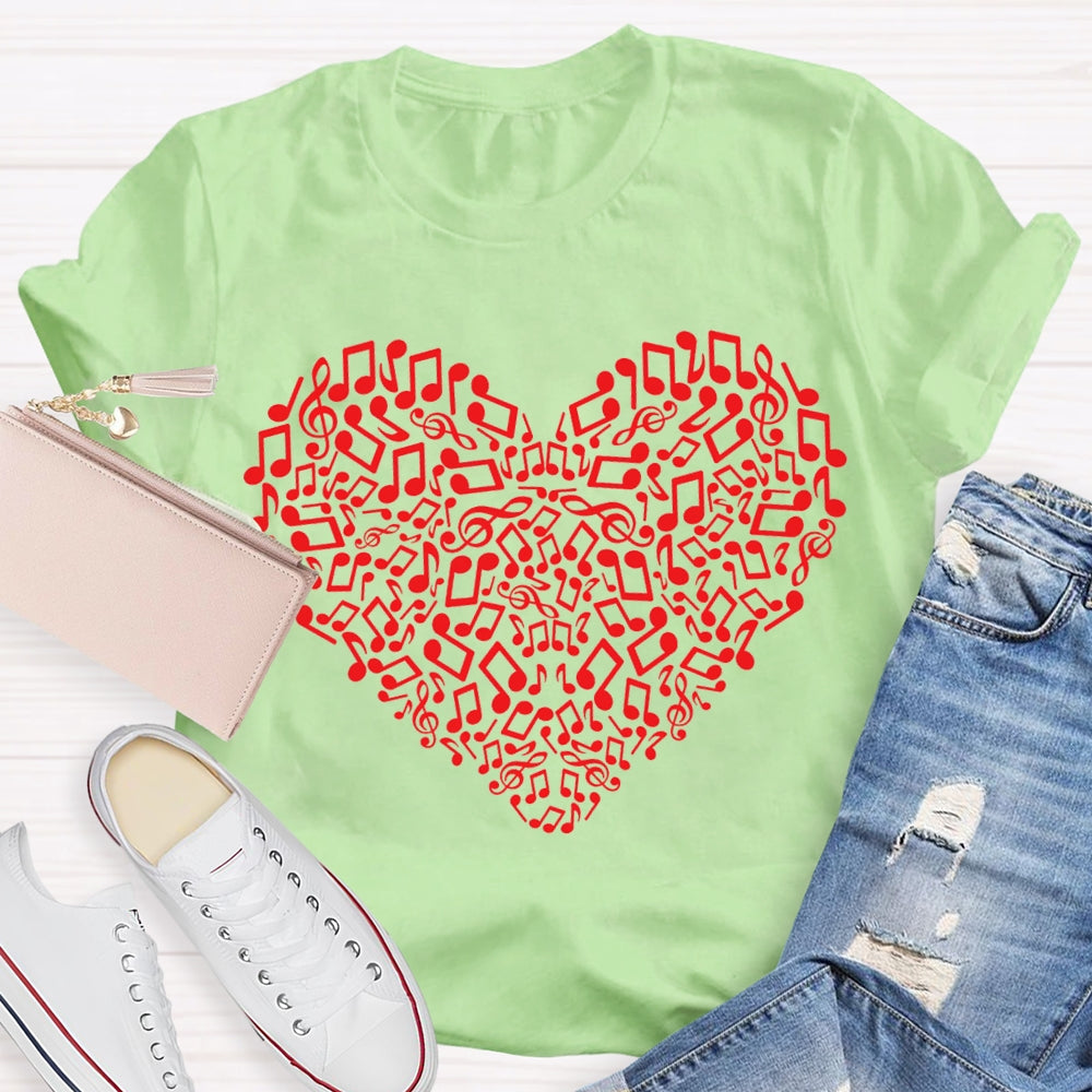 Music Burns The Whole Soul Music Teacher T-shirt