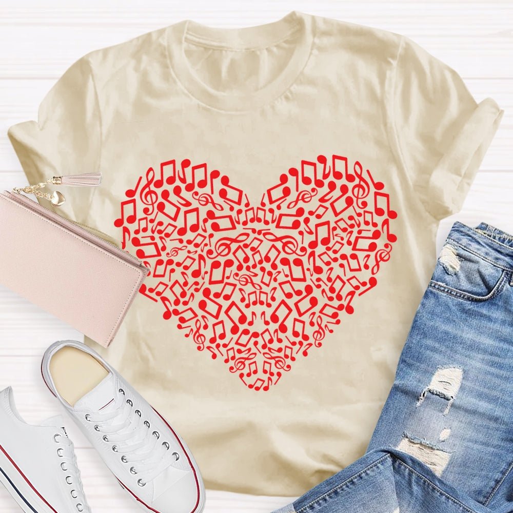 Music Burns The Whole Soul Music Teacher T-shirt