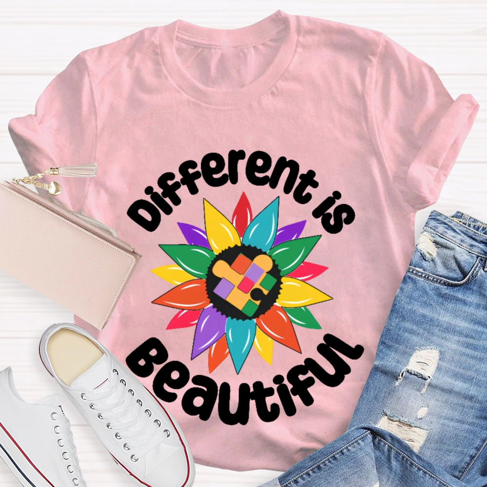 Different Is Beautiful Funny T-shirt
