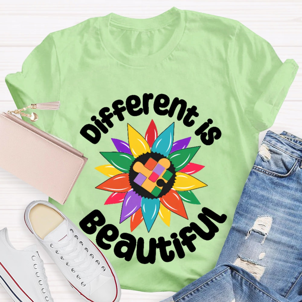 Different Is Beautiful Funny T-shirt