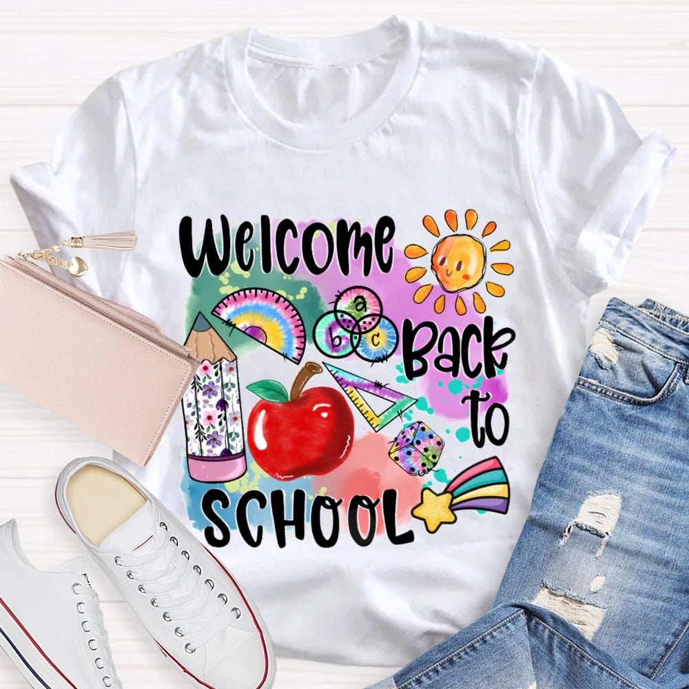 Welcome Back To School Shirt Funny Teachers  T-shirt
