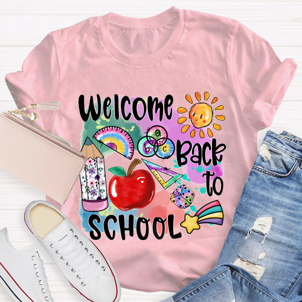 Welcome Back To School Shirt Funny Teachers  T-shirt