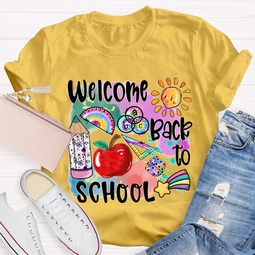 Welcome Back To School Shirt Funny Teachers  T-shirt