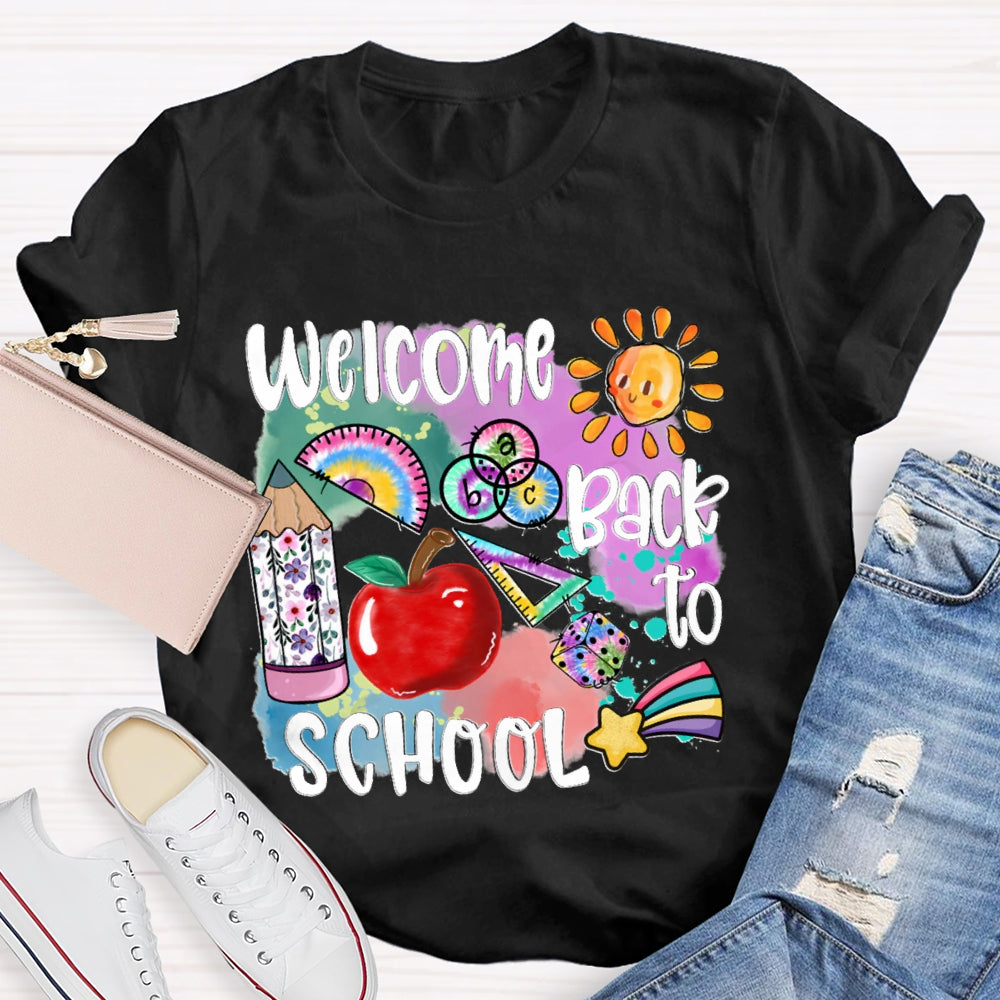 Welcome Back To School Shirt Funny Teachers  T-shirt