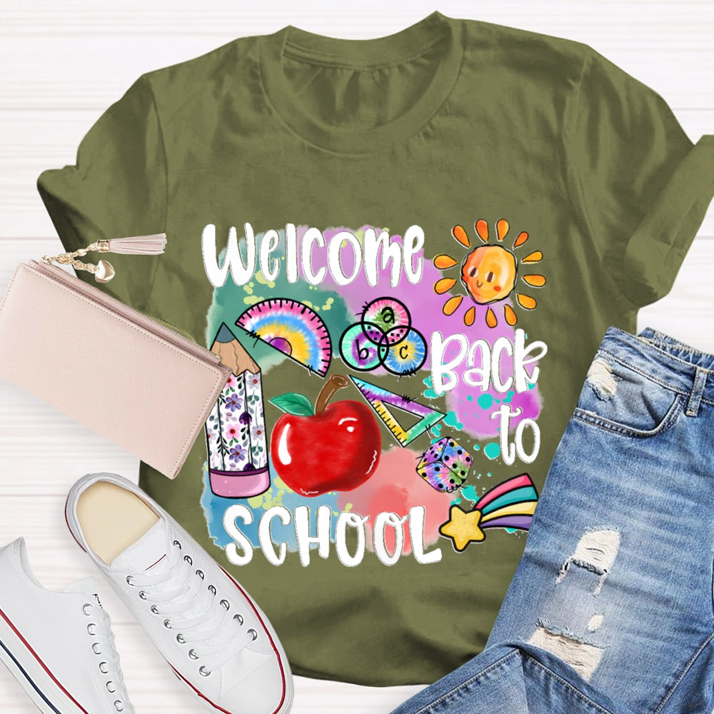Welcome Back To School Shirt Funny Teachers  T-shirt