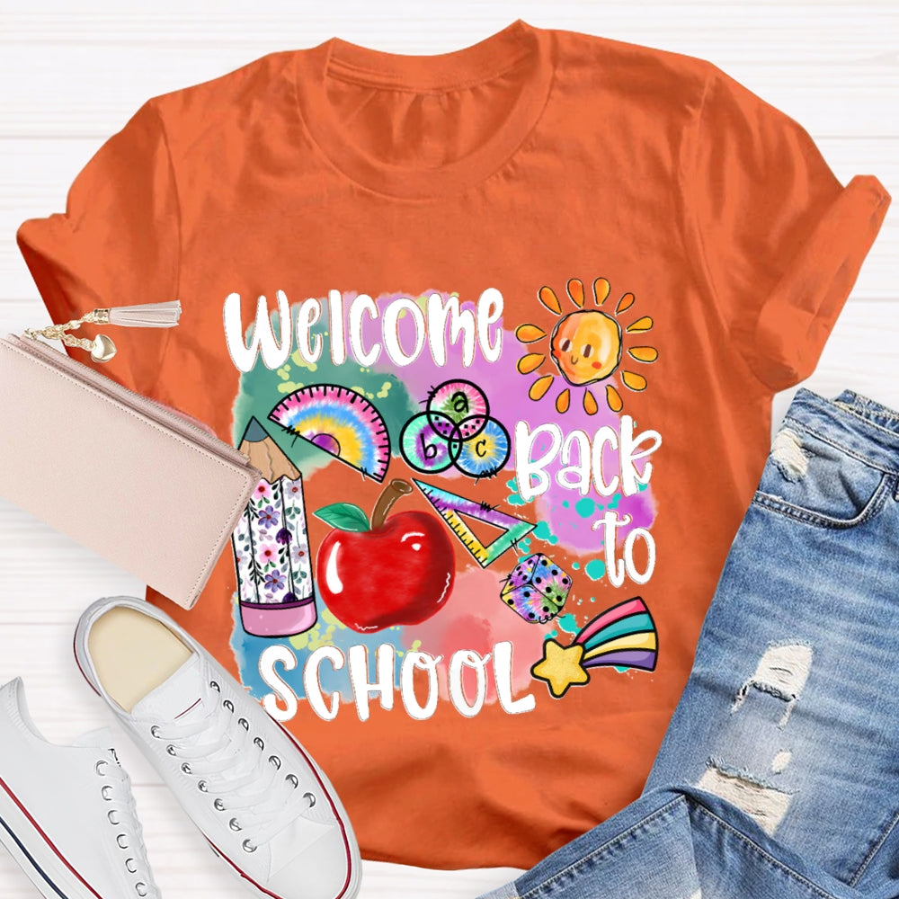 Welcome Back To School Shirt Funny Teachers  T-shirt