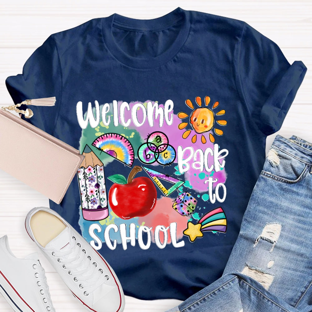 Welcome Back To School Shirt Funny Teachers  T-shirt