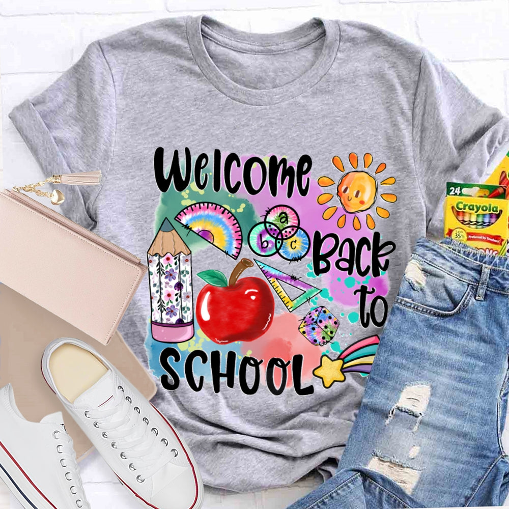 Welcome Back To School Shirt Funny Teachers  T-shirt