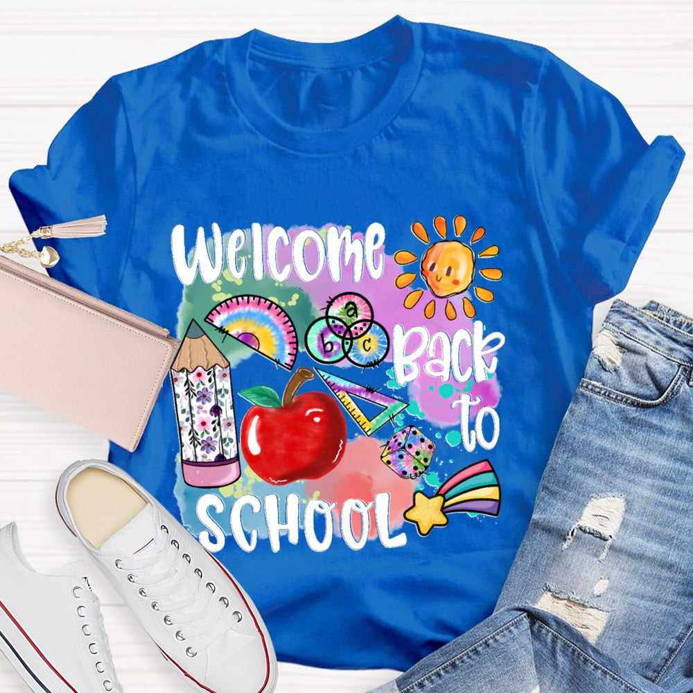 Welcome Back To School Shirt Funny Teachers  T-shirt