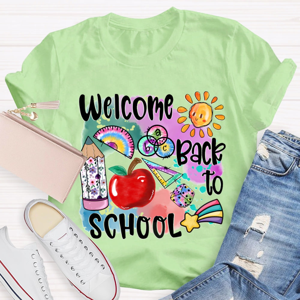 Welcome Back To School Shirt Funny Teachers  T-shirt