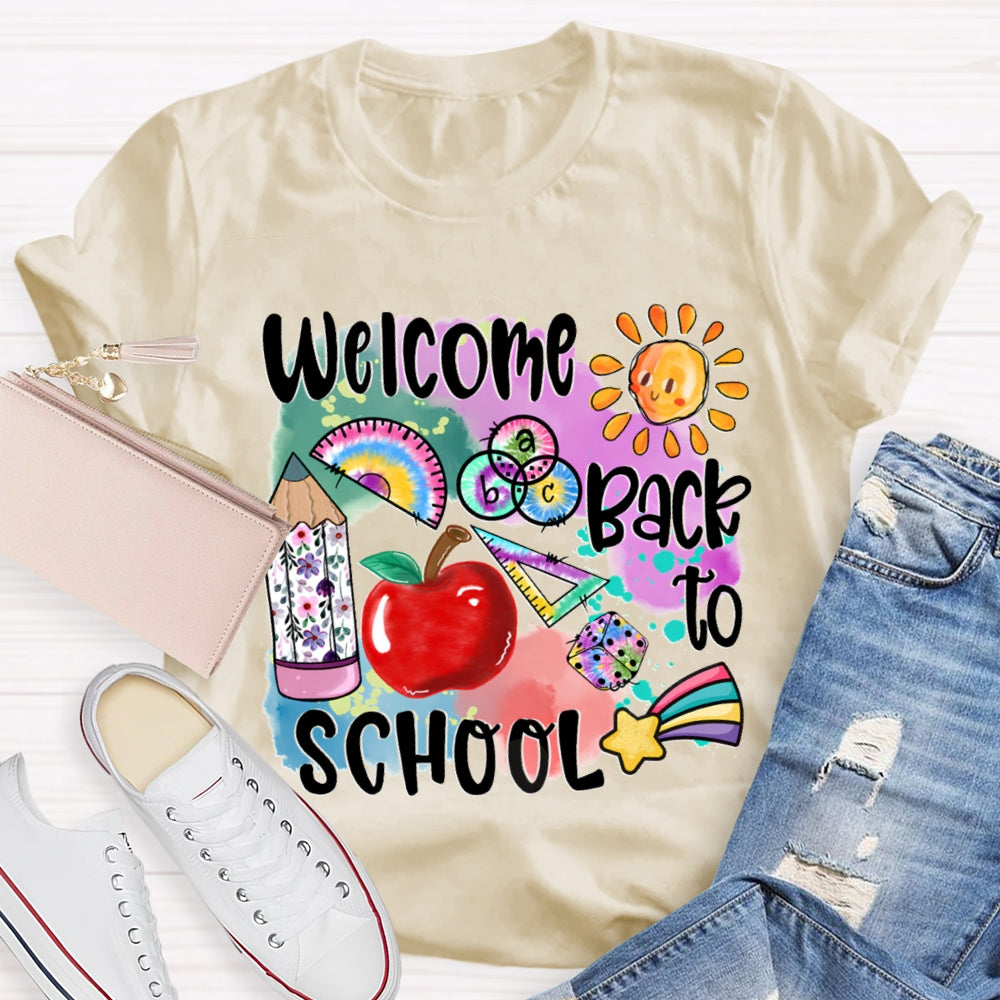 Welcome Back To School Shirt Funny Teachers  T-shirt