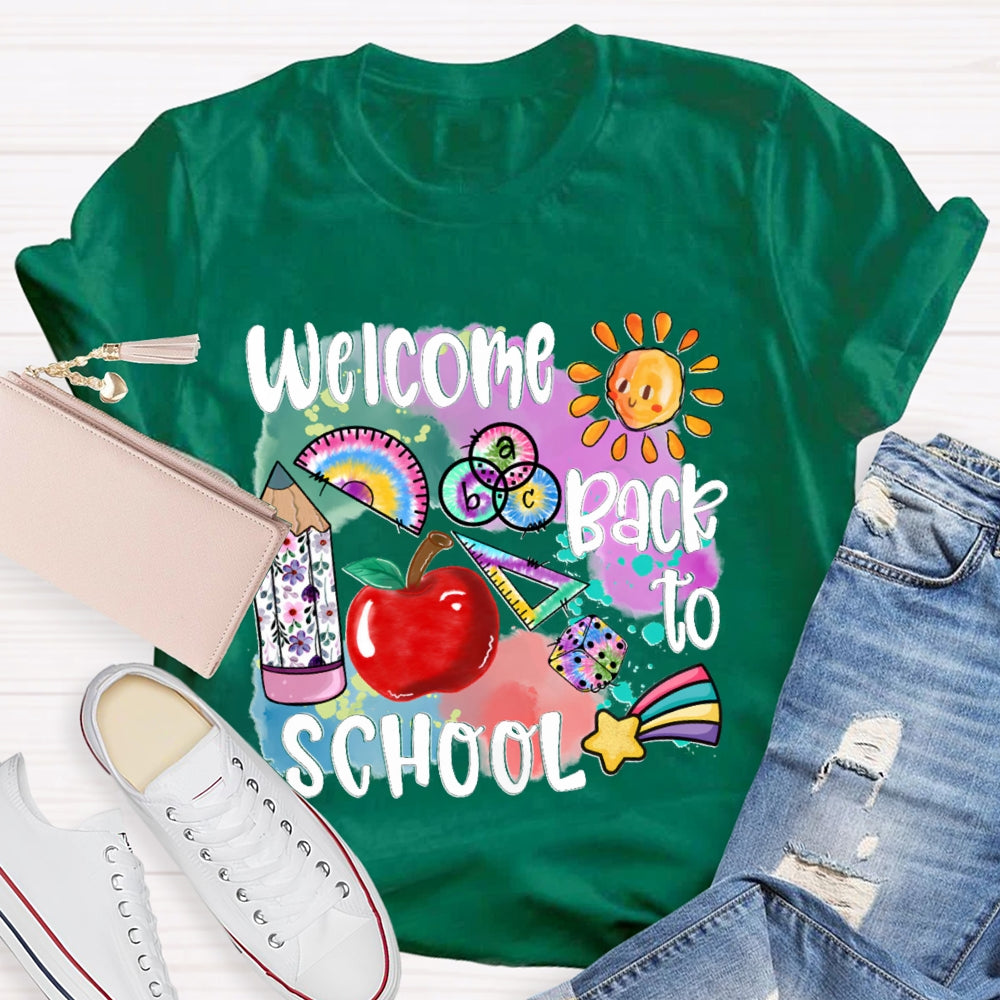 Welcome Back To School Shirt Funny Teachers  T-shirt