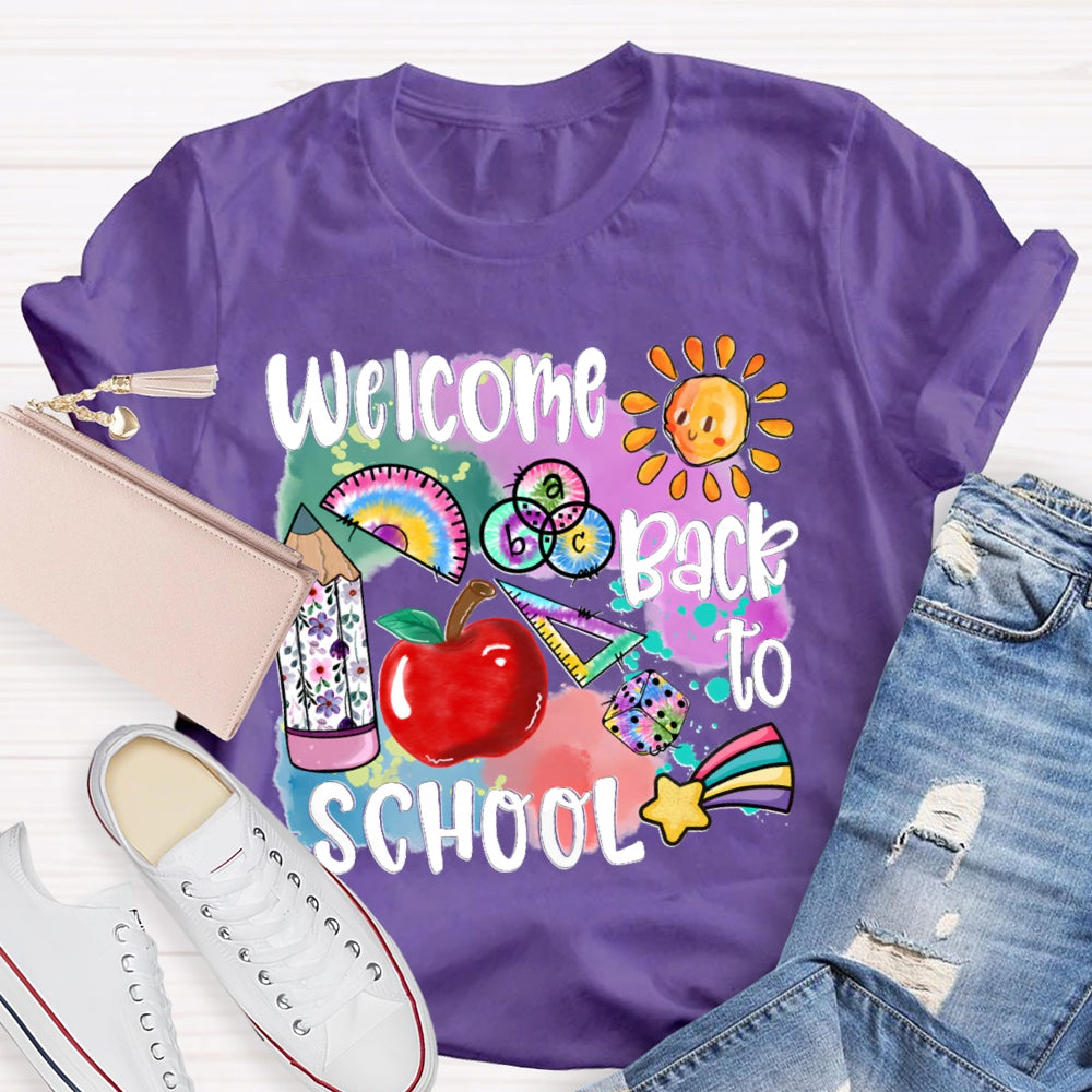 Welcome Back To School Shirt Funny Teachers  T-shirt