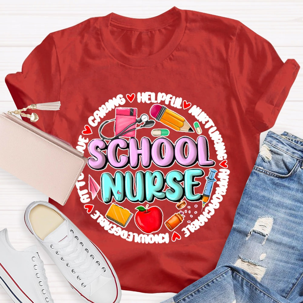 School Nurse Back To School Funny T-shirt