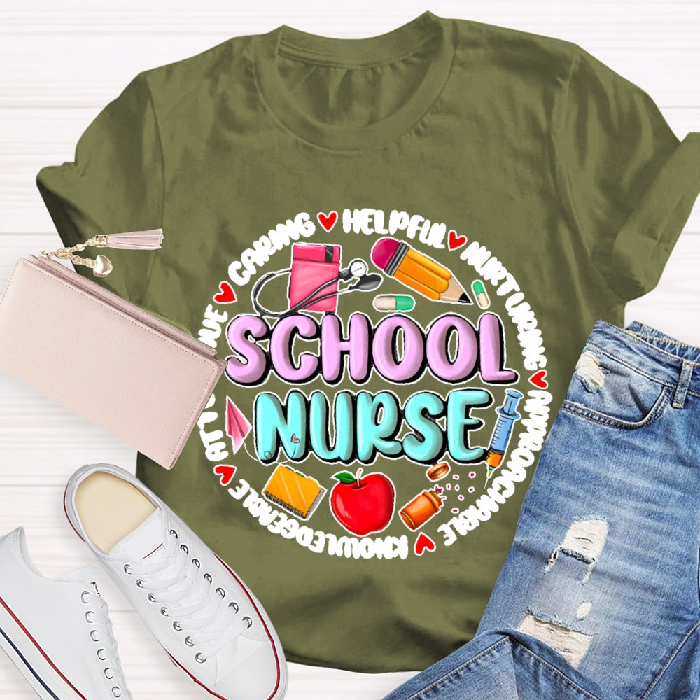 School Nurse Back To School Funny T-shirt