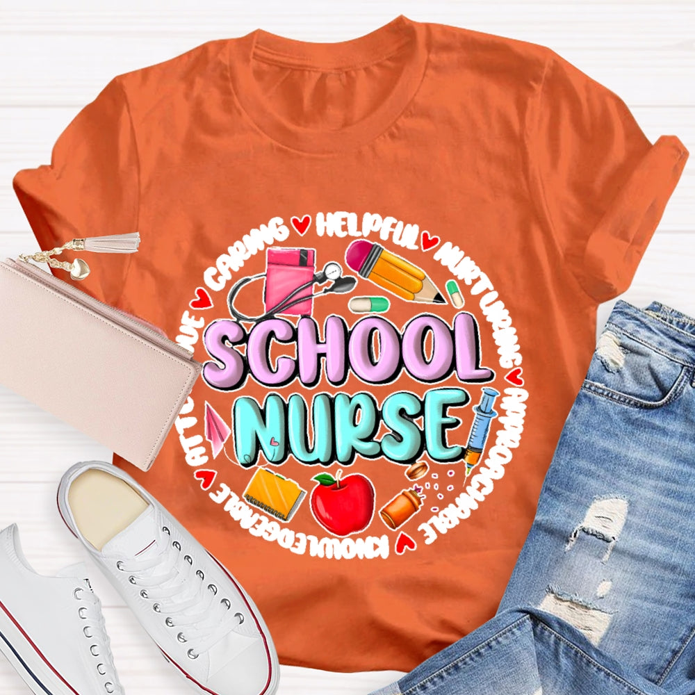 School Nurse Back To School Funny T-shirt