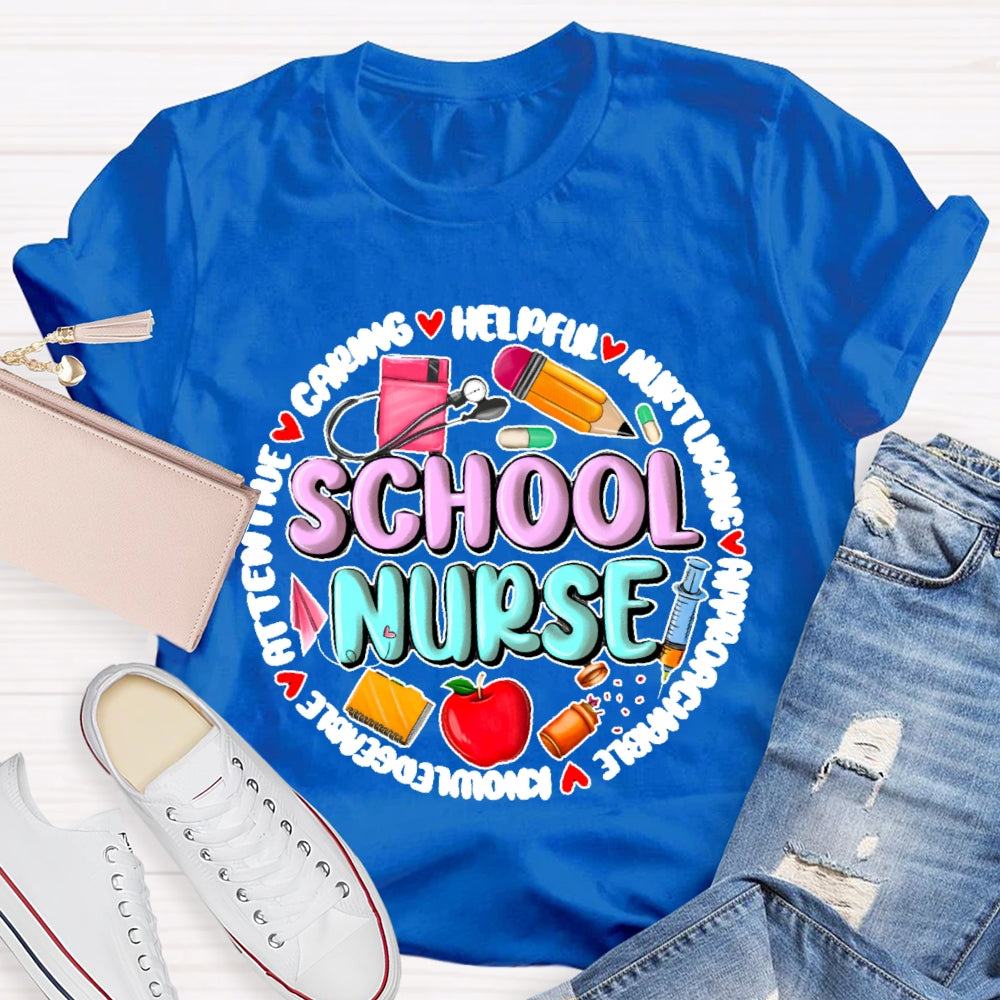 School Nurse Back To School Funny T-shirt
