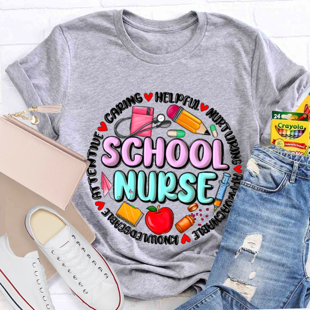 School Nurse Back To School Funny T-shirt