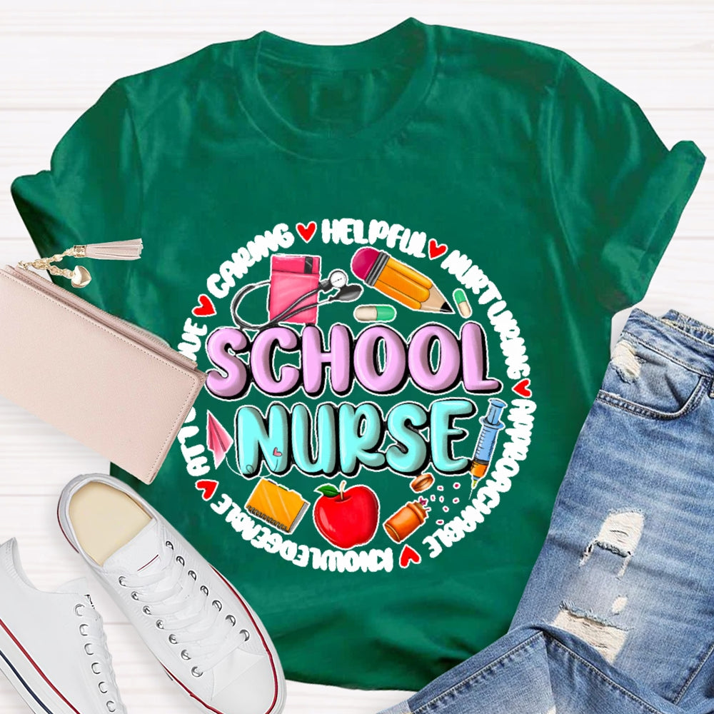 School Nurse Back To School Funny T-shirt