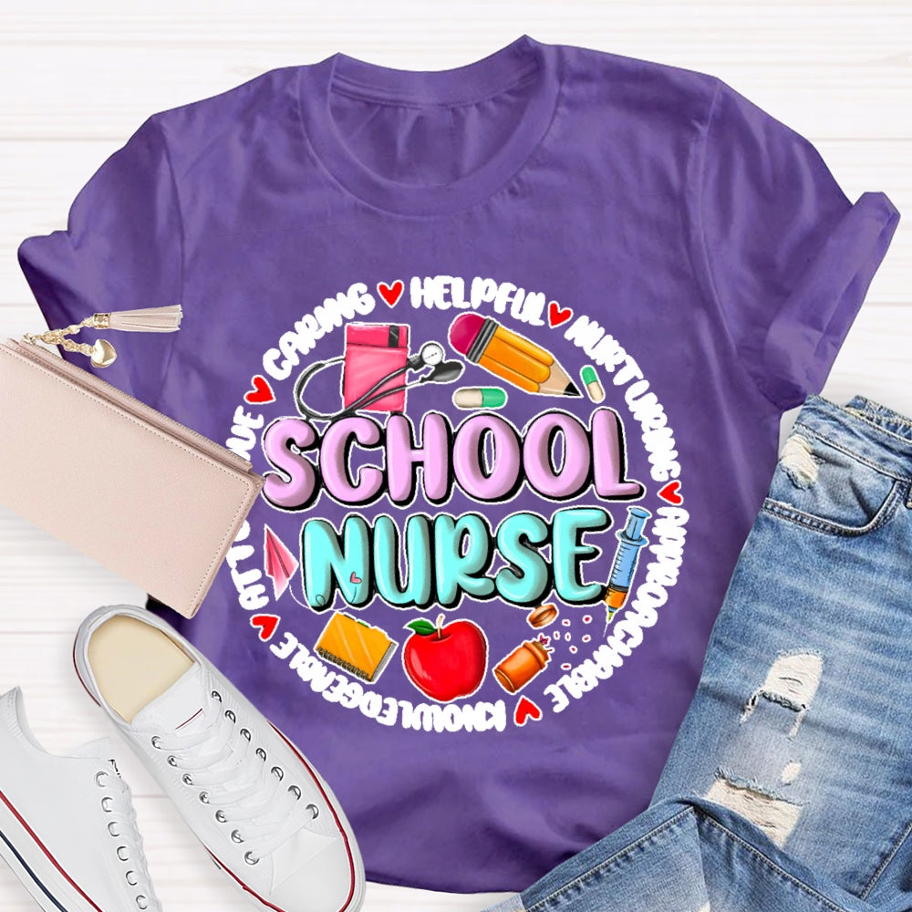 School Nurse Back To School Funny T-shirt