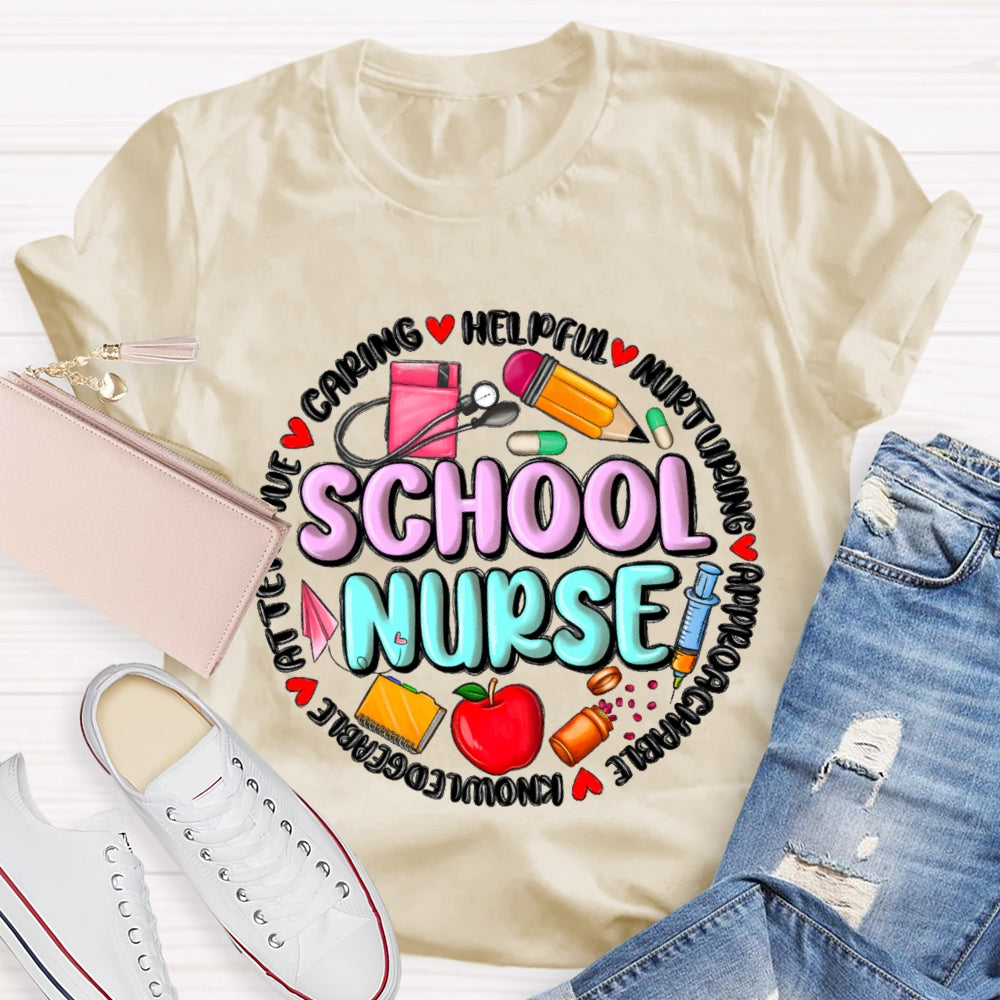 School Nurse Back To School Funny T-shirt