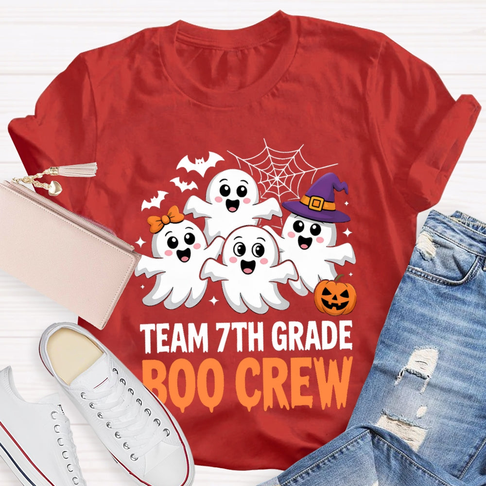Personalized Grade Team 7th Grade Boo Crew T-Shirt