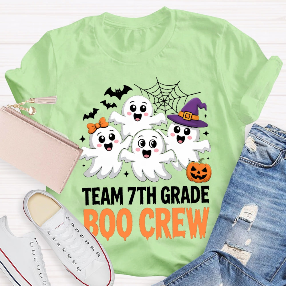 Personalized Grade Team 7th Grade Boo Crew T-Shirt