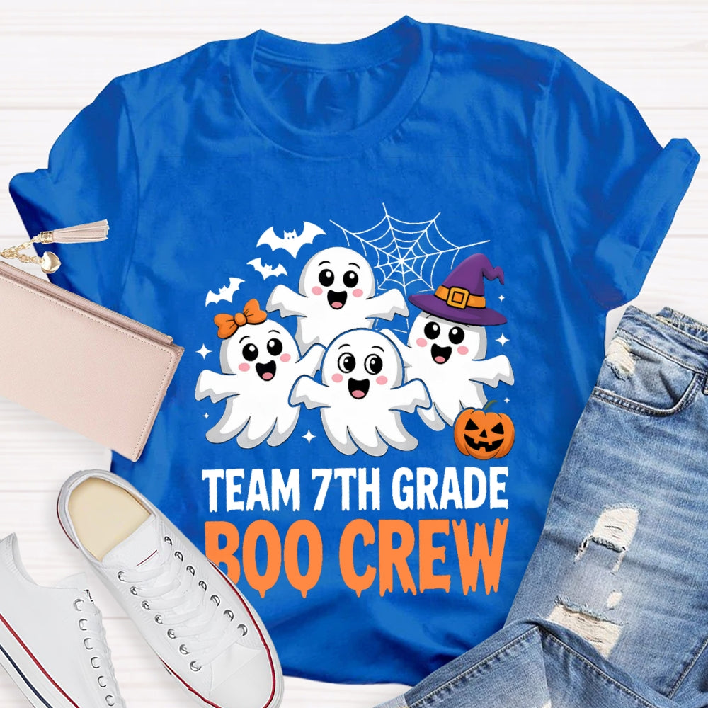 Personalized Grade Team 7th Grade Boo Crew T-Shirt