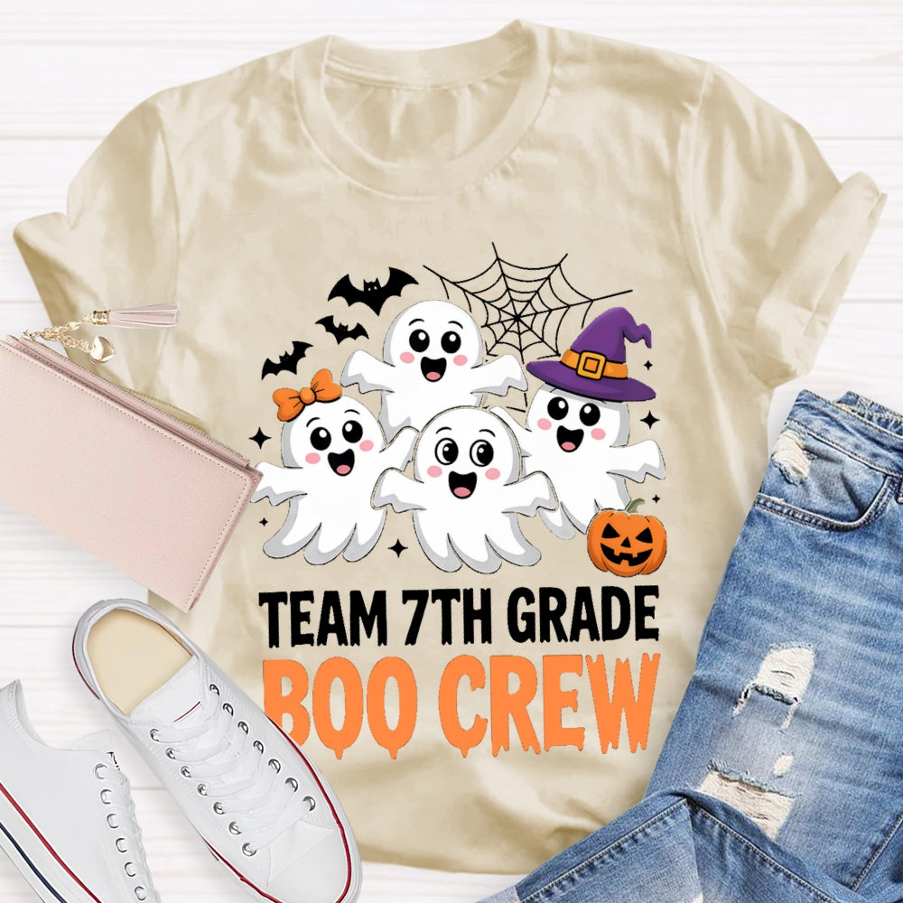 Personalized Grade Team 7th Grade Boo Crew T-Shirt