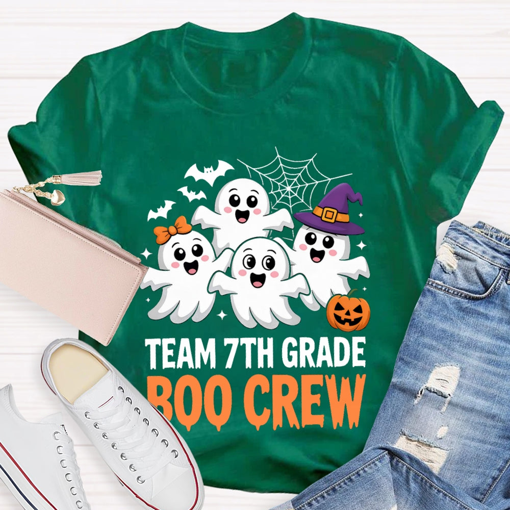 Personalized Grade Team 7th Grade Boo Crew T-Shirt