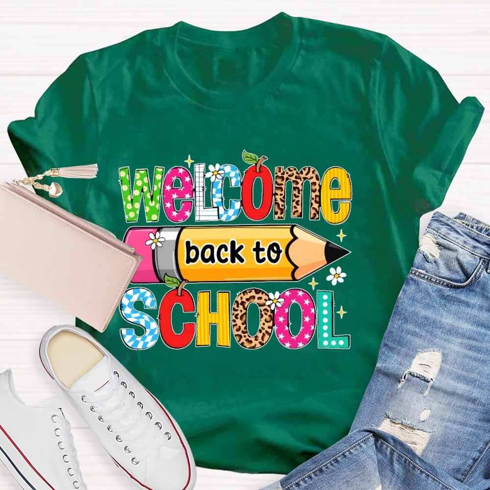 Welcome Back To School Shirt Funny Teachers Students Gift T-shirt