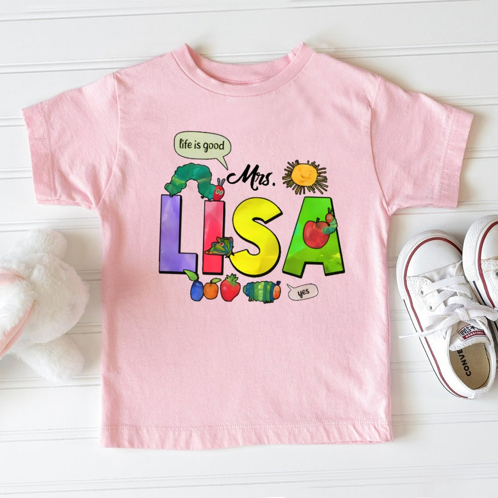 Personalized Name The Very Hungry Caterpillar Toddler T-shirts