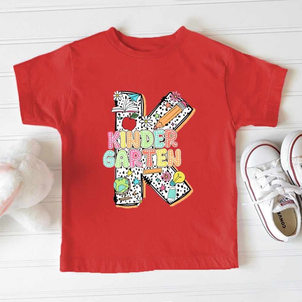 Personalized Grade K Is For Kindergarten Toddler T-Shirts