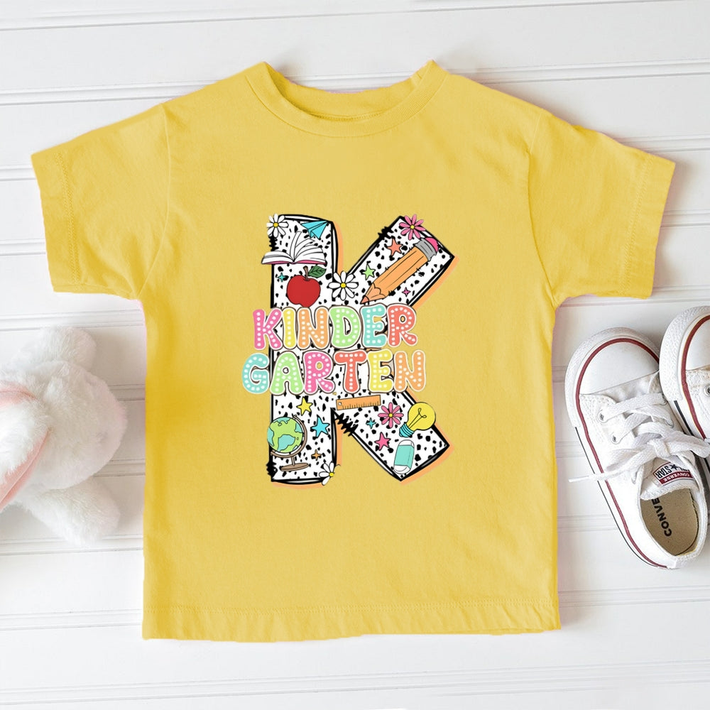 Personalized Grade K Is For Kindergarten Toddler T-Shirts