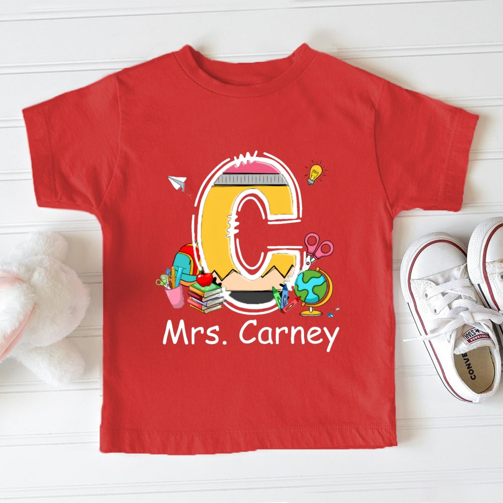 Personalized Name Initials Design Toddler T-Shirts