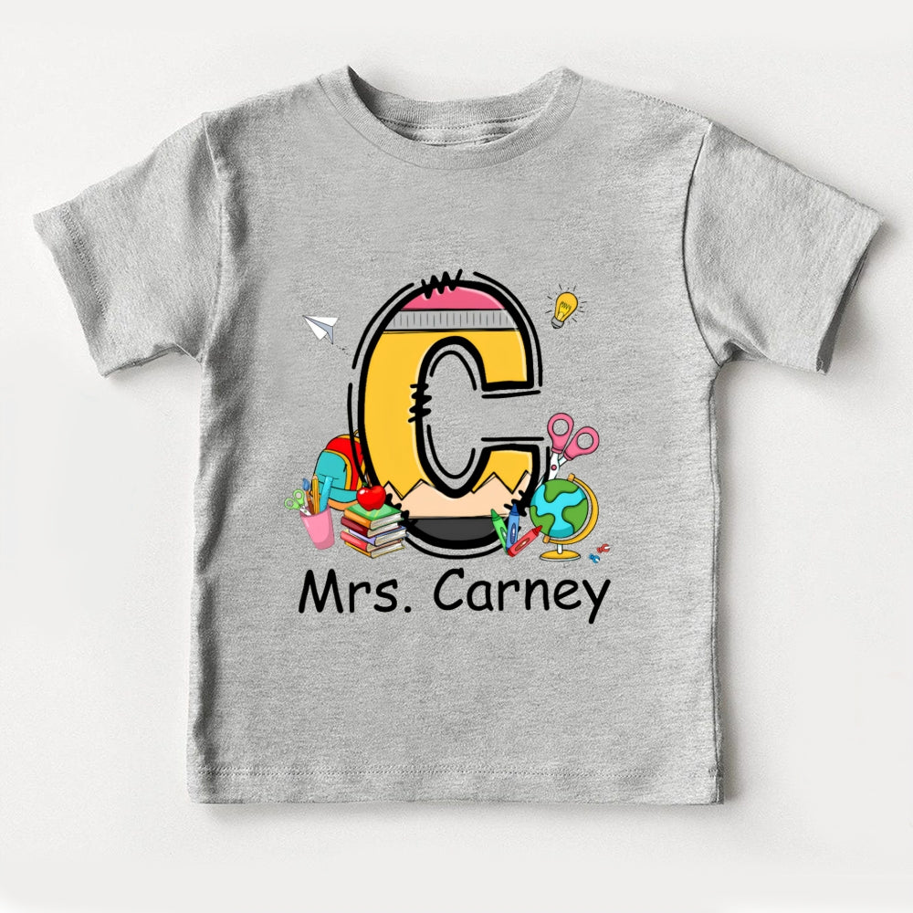 Personalized Name Initials Design Toddler T-Shirts