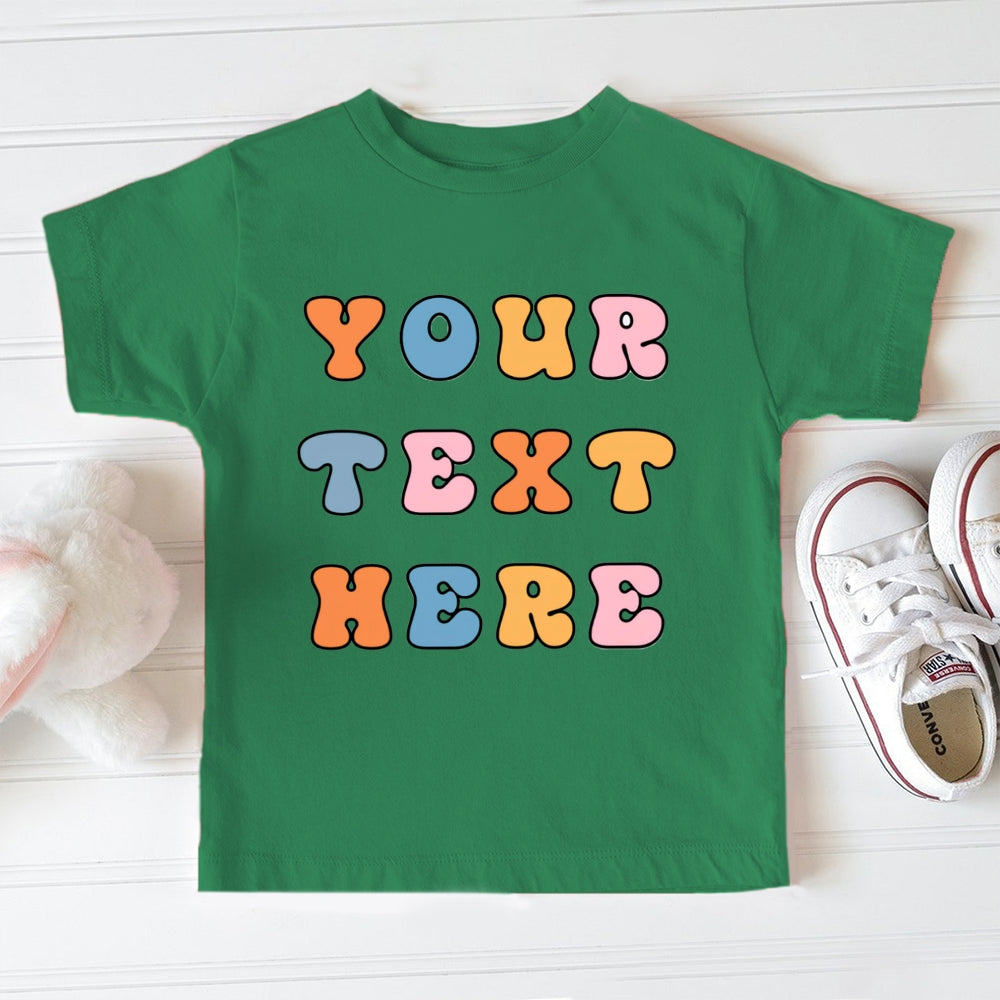 Personalized Name And Grade Kinder Garten Your Text Here Toddler&Kids Tees