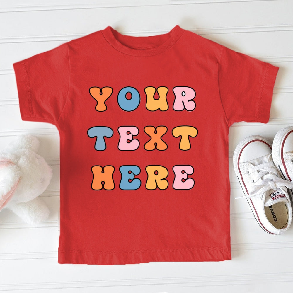 Personalized Name And Grade Kinder Garten Your Text Here Toddler&Kids Tees
