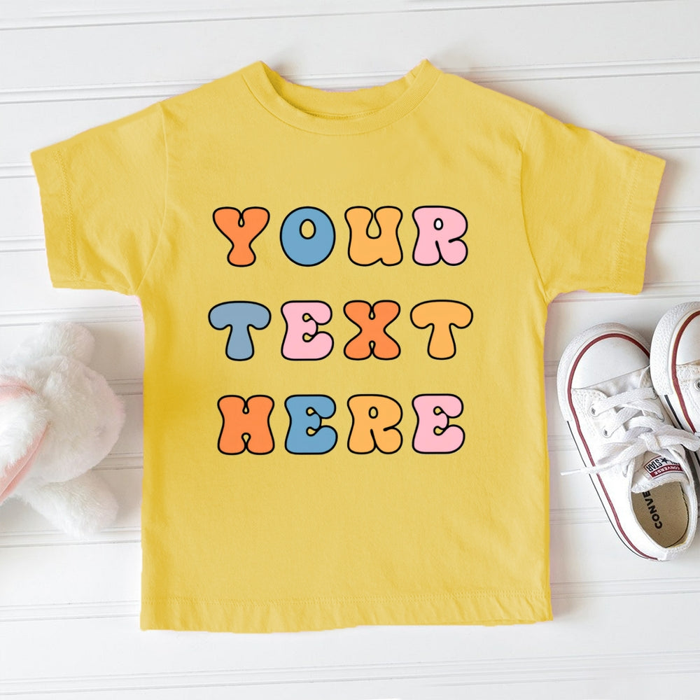 Personalized Name And Grade Kinder Garten Your Text Here Toddler&Kids Tees