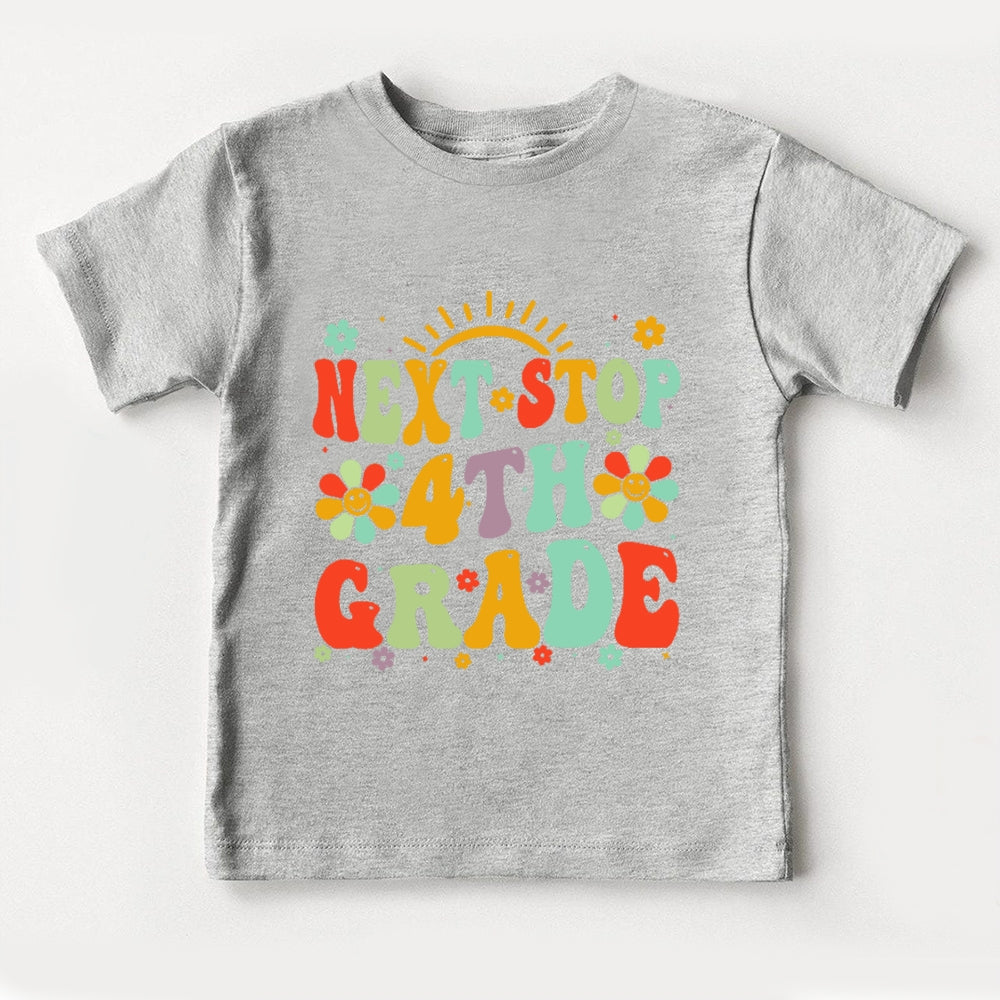 Personalized Grade Next Stop 4th Grade  Toddler&Kids Tees