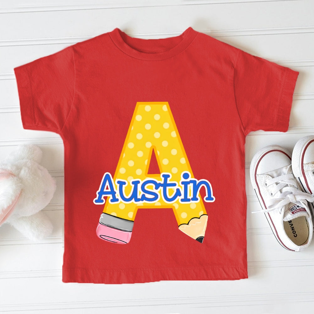 Personalized Name A is for Austin Toddler T-shirts