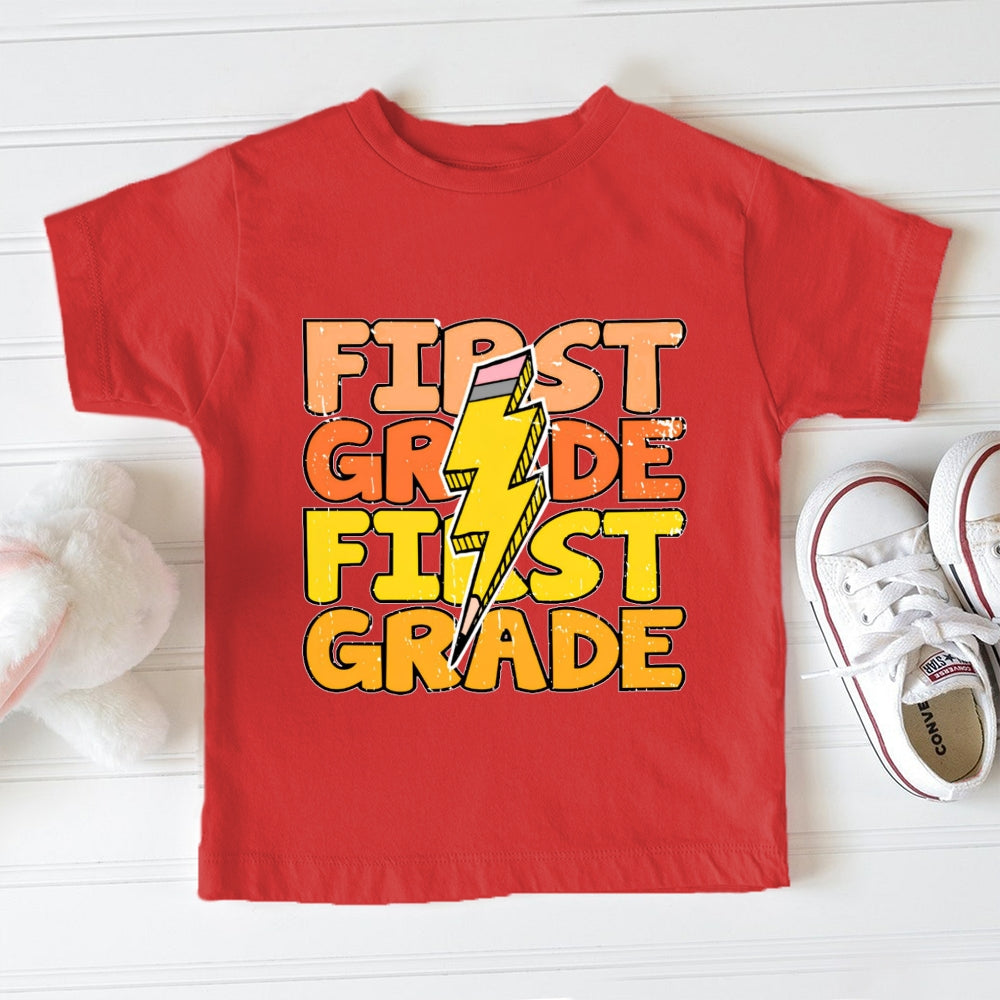Personalized Grade First Grade Funny Toddler T-shirts